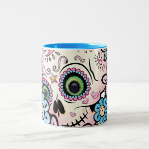 Tasse 2 Couleurs Crâne doux de sucre