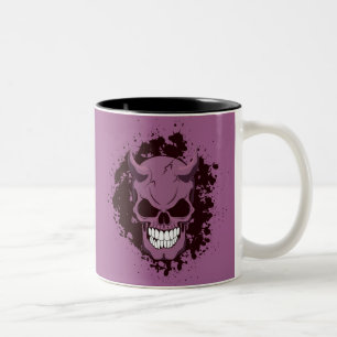 Tasse 2 Couleurs Crâne Neon Demon