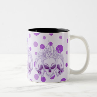 Tasse 2 Couleurs Crâne violet flamboyant