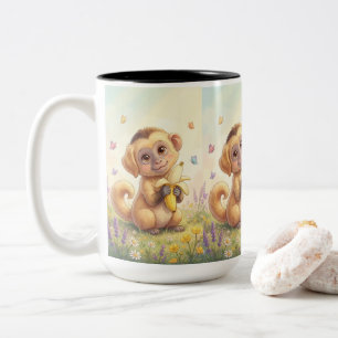 Tasse 2 Couleurs Créature Fantastique Chien Singe