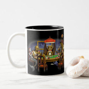 Tasse 2 Couleurs Créatures Mythiques Jouer Au Poker
