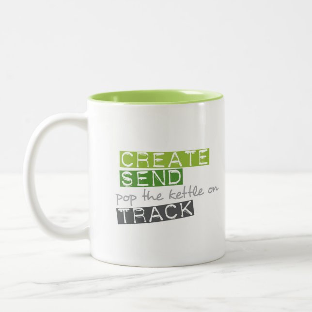 Tasse 2 Couleurs Créez envoient la voie de bouilloire (Gauche)