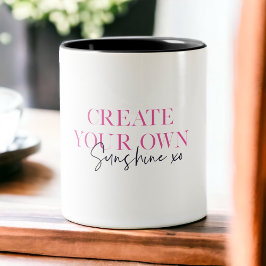 Tasse 2 Couleurs Créez votre propre Sunshine Xo Inspiration Message