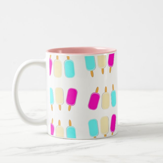 Tasse 2 Couleurs Crème de glace Musique rose (Gauche)