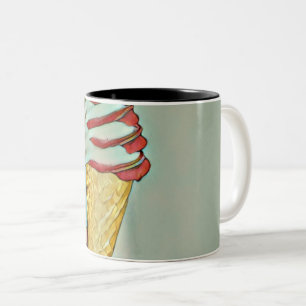Tasse 2 Couleurs Crème glacée au chocolat