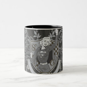 Tasse 2 Couleurs Crête de Supergirl