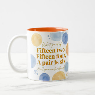 Tasse 2 Couleurs Cribbage Funny Gift for Card Game Player
