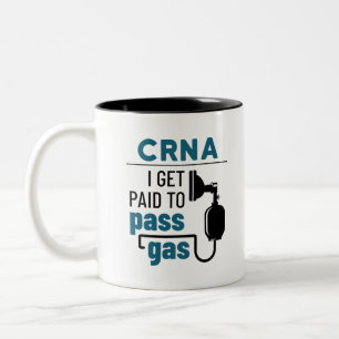 Tasse 2 Couleurs CRNA I est payé pour passer du gaz