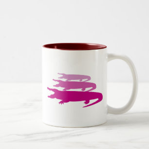Tasse 2 Couleurs Crocodile Lissé (Violet)