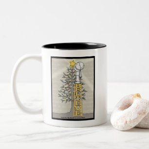 Tasse 2 Couleurs Croire échelle - Arbre de Noël