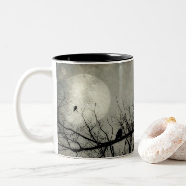 Tasse 2 Couleurs Croisement Dans Une Ligne (Avec donut)