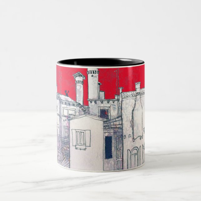 Tasse 2 Couleurs croquis architectural (Centre)