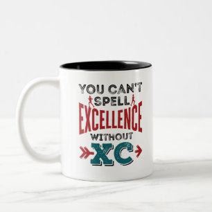 Tasse 2 Couleurs Cross Country Runny Funny Excellence XC