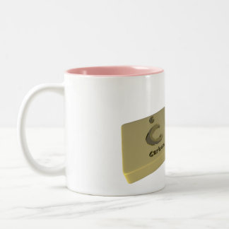 Tasse 2 Couleurs Cru comme carbone de C et ruthénium de RU