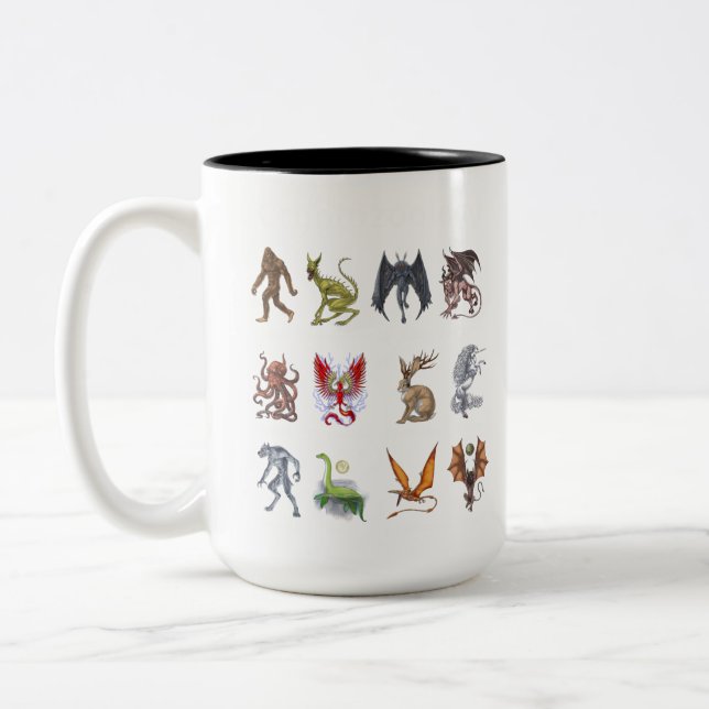 Tasse 2 Couleurs Cryptozoologie Cryptid Créatures (Gauche)