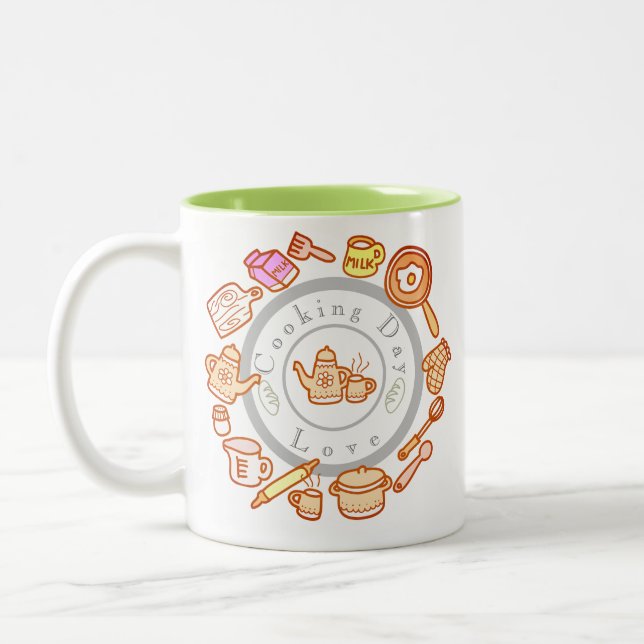 Tasse 2 Couleurs Cuisine fine (Gauche)