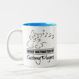 Tasse 2 Couleurs Curious chat facilement distrait par les joueurs d