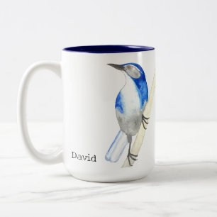 Tasse 2 Couleurs Custom California Scrub Jay