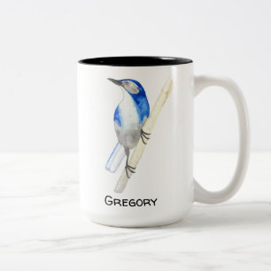 Tasse 2 Couleurs Custom California Scrub Jay