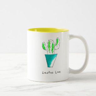 Tasse 2 Couleurs Cute art plante mexicain de cactus