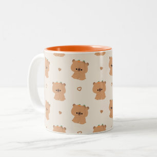 Tasse 2 Couleurs Cute Capybara Couple