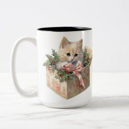 TASSE 2 COULEURS CUTE COULEUR D'EAU FLUFER NOËL CUISINE