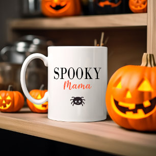 Tasse 2 Couleurs Cute Éffrayante Mama Famille Araignée d'Halloween
