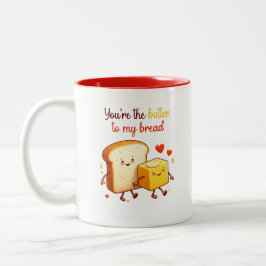 Tasse 2 Couleurs Cute Funny Food Pun Saint Valentin Amitié