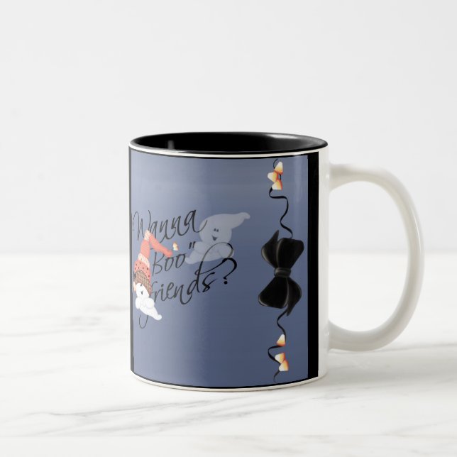 Tasse 2 Couleurs Cute Halloween (Droit)