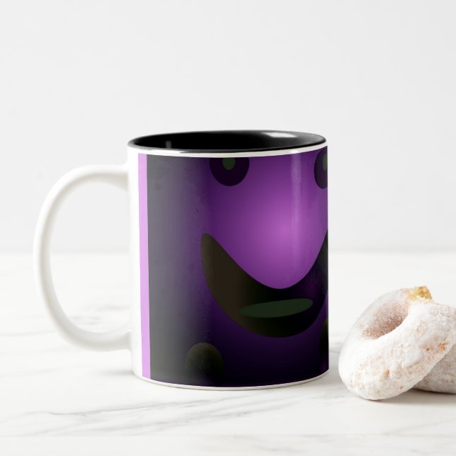 TASSE 2 COULEURS CUTE_LOGO_PINK_BLACK (Avec donut)