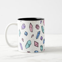 Cute tendance Pastel Gemstones Gems Crystal Motif