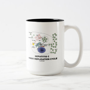 Tasse 2 Couleurs Cycle viral de reproduction de l'hépatite C