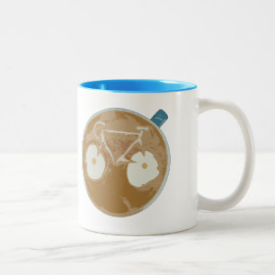 Tasse 2 Couleurs Cyclisme Art Latte
