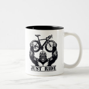 Tasse 2 Couleurs Cyclisme Juste Ride Gorilla