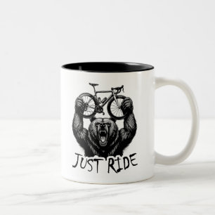 Tasse 2 Couleurs Cyclisme Juste Ride Ours