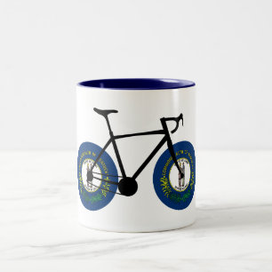 Tasse 2 Couleurs Cyclisme sous le drapeau du Kentucky
