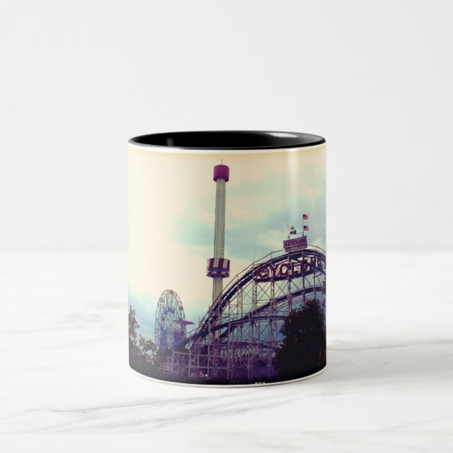 Tasse 2 Couleurs Cyclone de Coney Island (Centre)