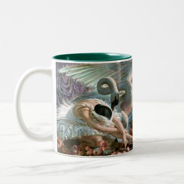 Tasse 2 Couleurs Cygne de ballet (Gauche)