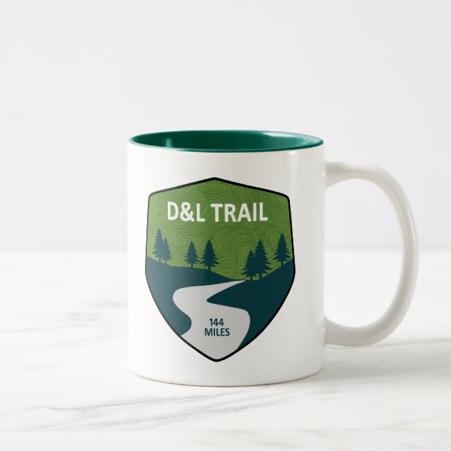 Tasse 2 Couleurs D&L Trail Pennsylvanie (Droit)