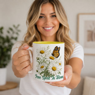 Tasse 2 Couleurs Daisy & Butterfly Bloom