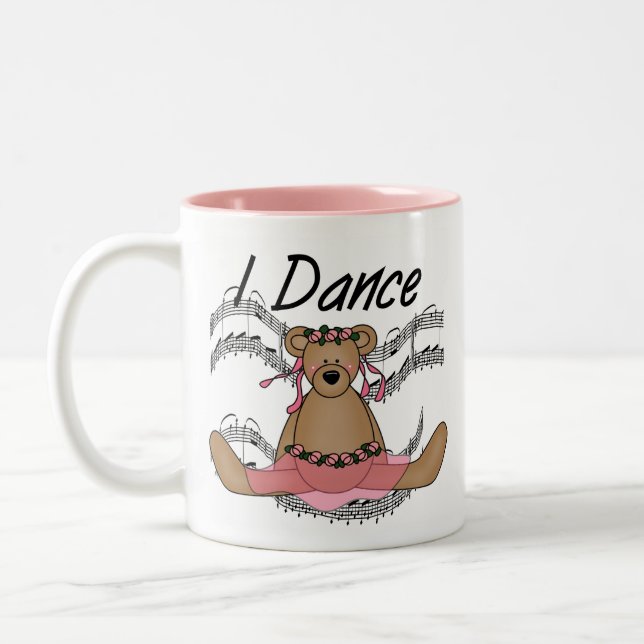 Tasse 2 Couleurs Danseur classique d'ours (Gauche)