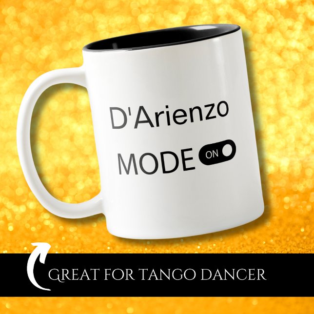 Tasse 2 Couleurs D'Arienzo mode sur Tanguero Tango Dancer drôle (Créateur téléchargé)