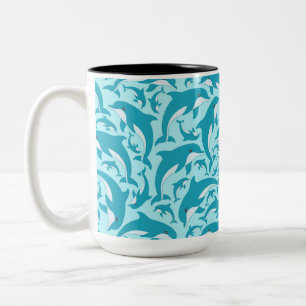 Tasse 2 Couleurs Dauphins mignons