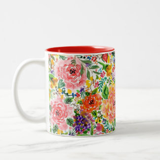 Tasse 2 Couleurs De jolies fleurs