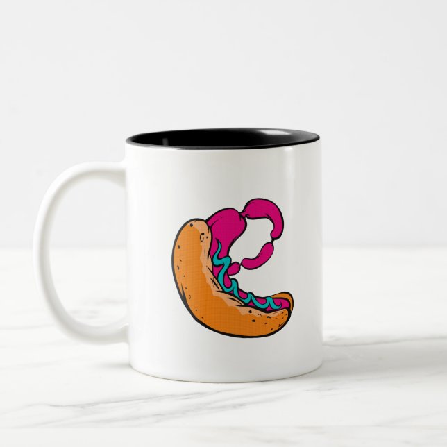 Tasse 2 Couleurs De saucisse étrange (Gauche)