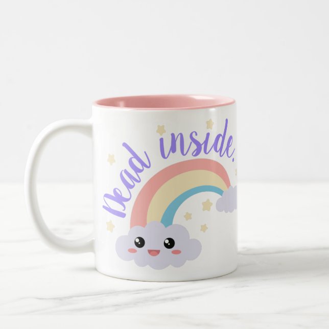 Tasse 2 Couleurs Décédé à l'intérieur de Rainbow Kawaii (Gauche)