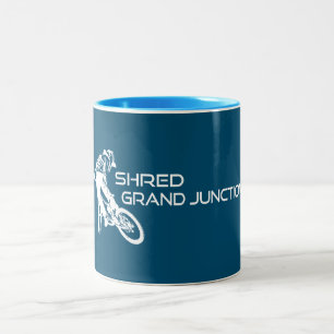 Tasse 2 Couleurs Déchiqueter Grand Junction Colorado Vélo de Montag