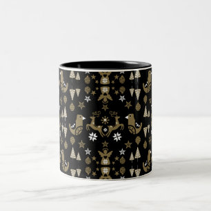 Tasse 2 Couleurs Décor scandinave de luxe saisonnier