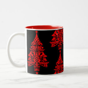 Tasse 2 Couleurs Décorations scandinaves nordiques d'arbres de Noël