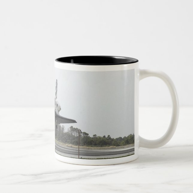 Tasse 2 Couleurs Découverte de navette spatiale approche l'atterris (Droit)
